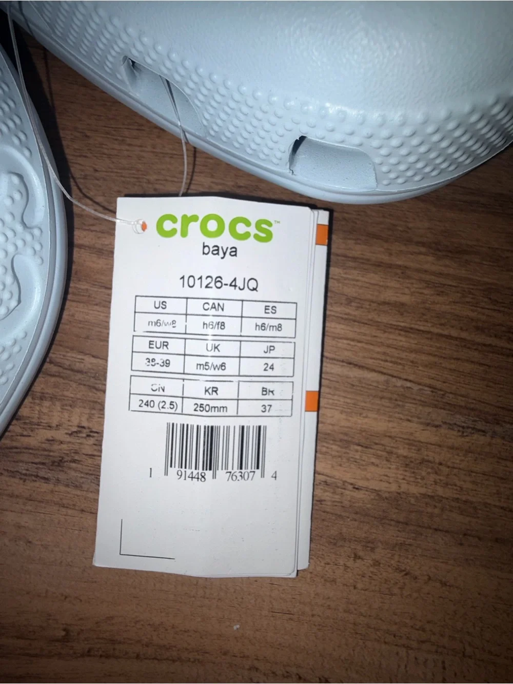 Crocs Baya clogs Mineral Blue women’s 6, men’s 8 NWT